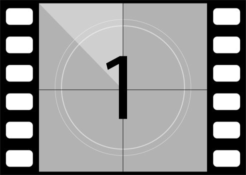 Movie countdown clipart design illustration png