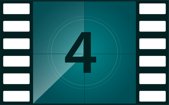 Movie countdown clipart design illustration png