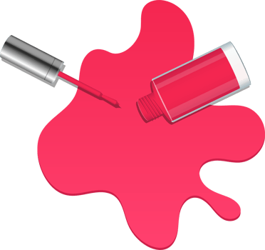 Nail polish bottle clipart design illustration png