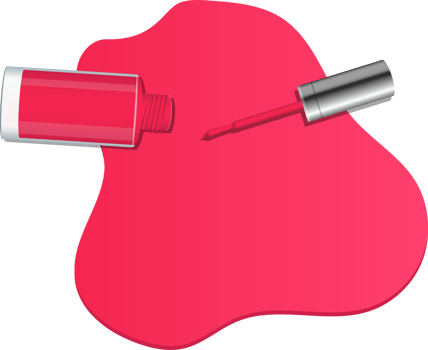 Nail polish bottle clipart design illustration png