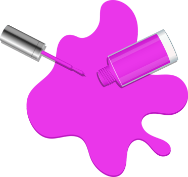 Nail polish bottle clipart design illustration png