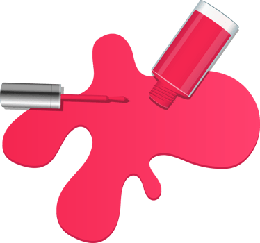 Nail polish bottle clipart design illustration png