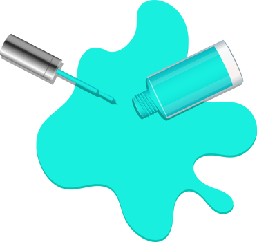 Nail polish bottle clipart design illustration png