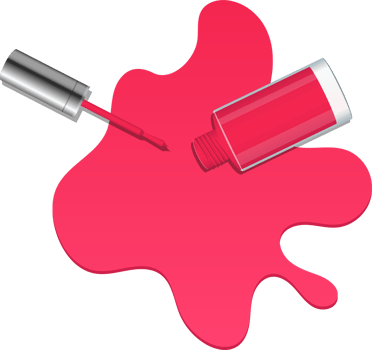 Nail polish bottle clipart design illustration png