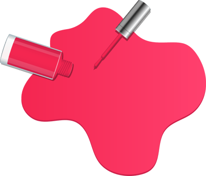 Nail polish bottle clipart design illustration png