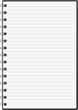 Notebook clipart design illustration png