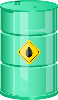 Oil barrel clipart design illustration png