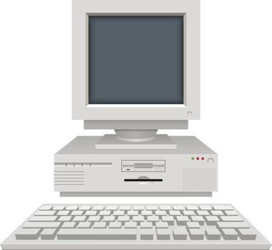 Old vintage pc clipart design illustration png