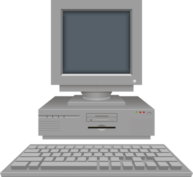Old vintage pc clipart design illustration png
