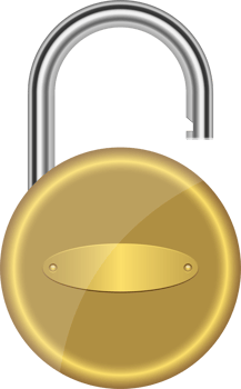Padlock clipart design illustration png