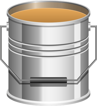 Realistic paint can clipart design illustration png