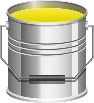Realistic paint can clipart design illustration png