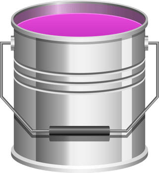 Realistic paint can clipart design illustration png