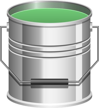 Realistic paint can clipart design illustration png