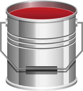 Realistic paint can clipart design illustration png