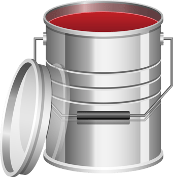Realistic paint can clipart design illustration png