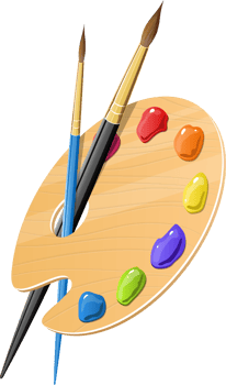 Artist paint clipart design illustration png