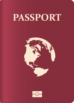 Realistic passport clipart design illustration png