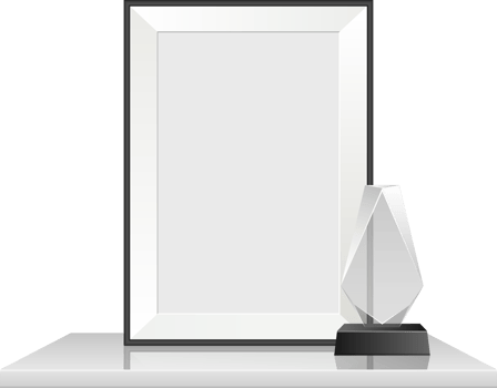 Realistic photo frame clipart design illustration png