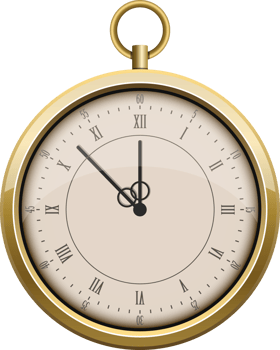 Pocket watch clipart design illustration png