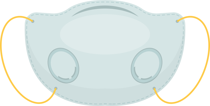 Medical mask clipart design illustration png