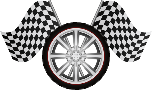 Racing flag clipart design illustration png