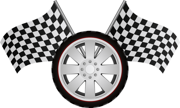 Racing flag clipart design illustration png