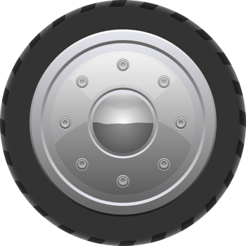 Retro car wheel clipart design illustration png