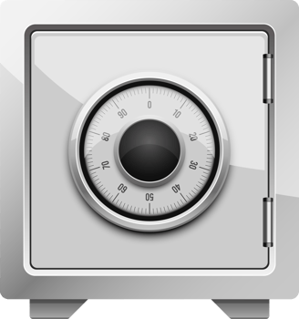 Safe combination lock clipart design illustration png