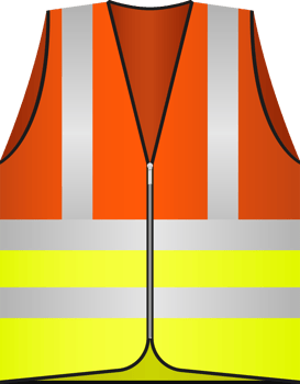 Safety vest clipart design illustration png