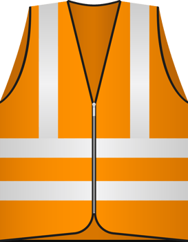 Safety vest clipart design illustration png
