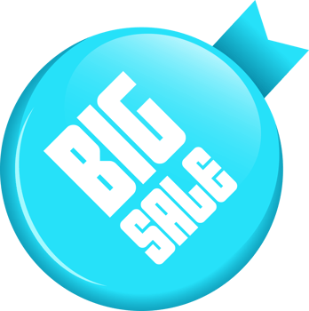 Glossy sale button clipart design illustration png
