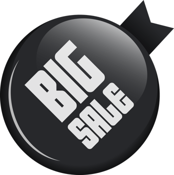 Glossy sale button clipart design illustration png