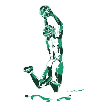 Basketball Pop art Potrait vector