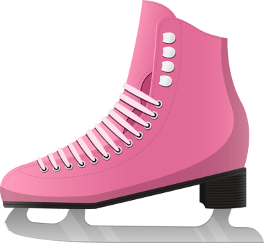 Ice and roller skates clipart design illustration png