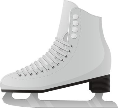 Ice and roller skates clipart design illustration png