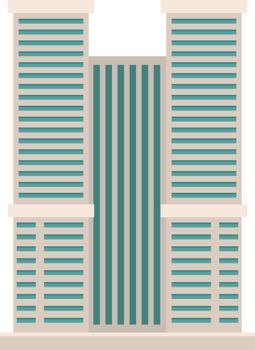 Skyscraper city buildings clipart design illustration png