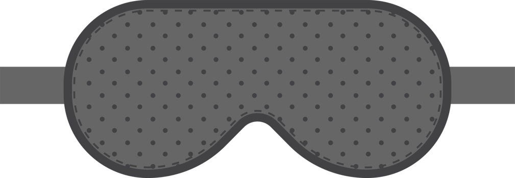 Sleeping mask clipart design illustration png