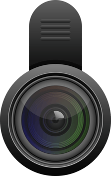 Smartphone lens clipart design illustration png