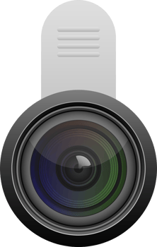 Smartphone lens clipart design illustration png