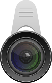 Smartphone lens clipart design illustration png
