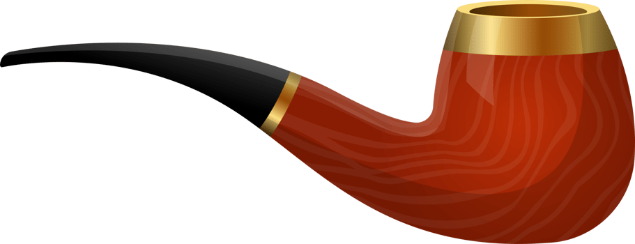 Smoking pipe clipart design illustration png