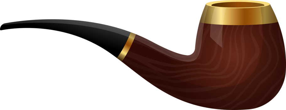 Smoking pipe clipart design illustration png