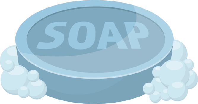 Solid soap for washing clipart design illustration png