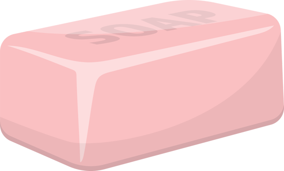 Solid soap for washing clipart design illustration png