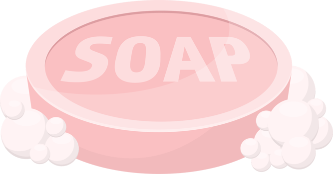 Solid soap for washing clipart design illustration png