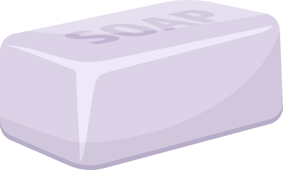Solid soap for washing clipart design illustration png