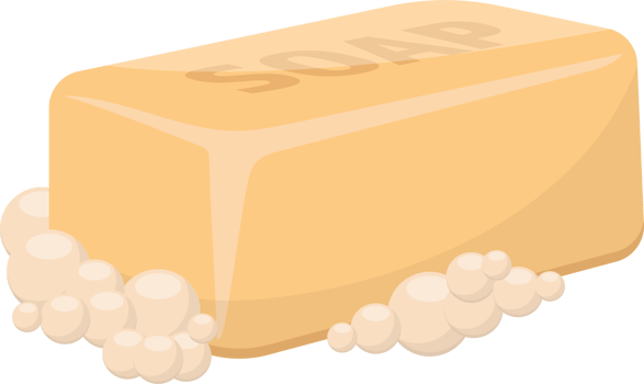 Solid soap for washing clipart design illustration png
