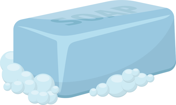Solid soap for washing clipart design illustration png