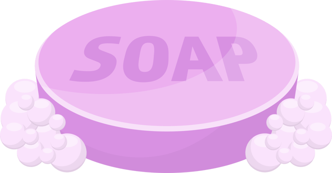 Solid soap for washing clipart design illustration png